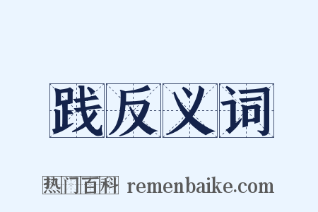 践反义词是什么意思的图片